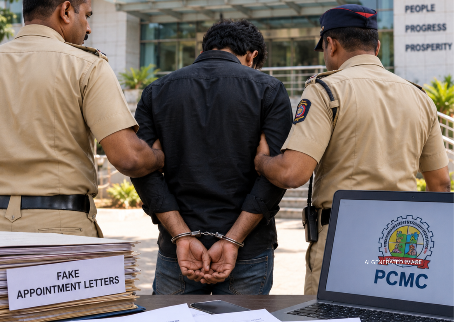pimpri-man-arrested-fake-pcmc-job