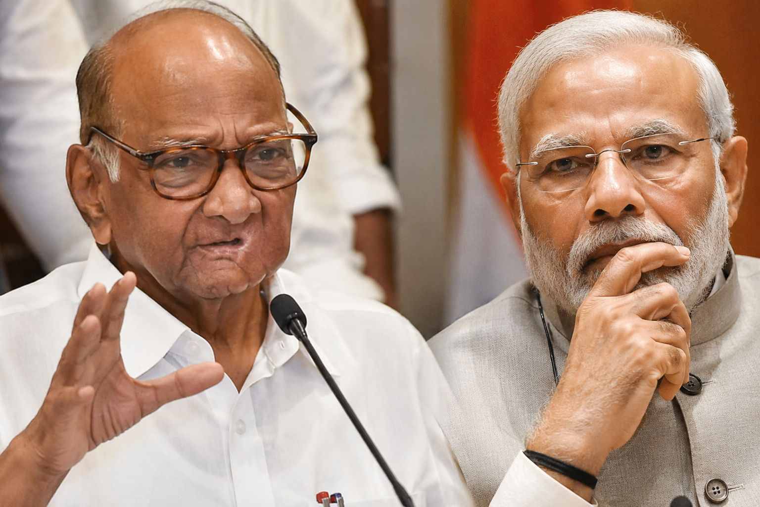 शरद पवार नरेंद्र मोदी Image